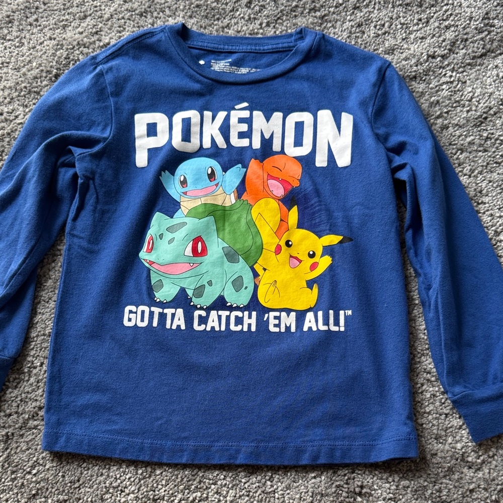 Kids Blue Long Sleeve Shirt